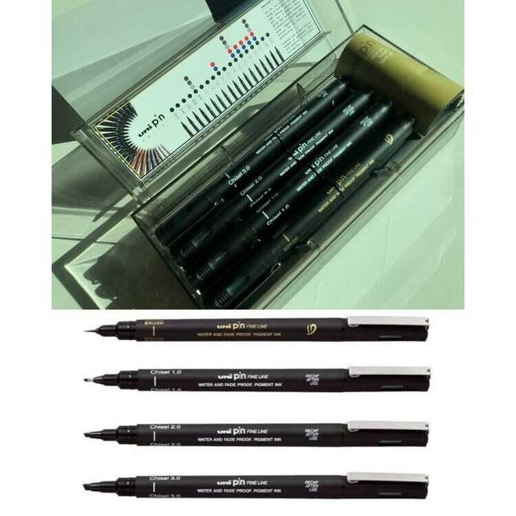 Uni Driwing Pen Pin 200/4P 4'lü Set