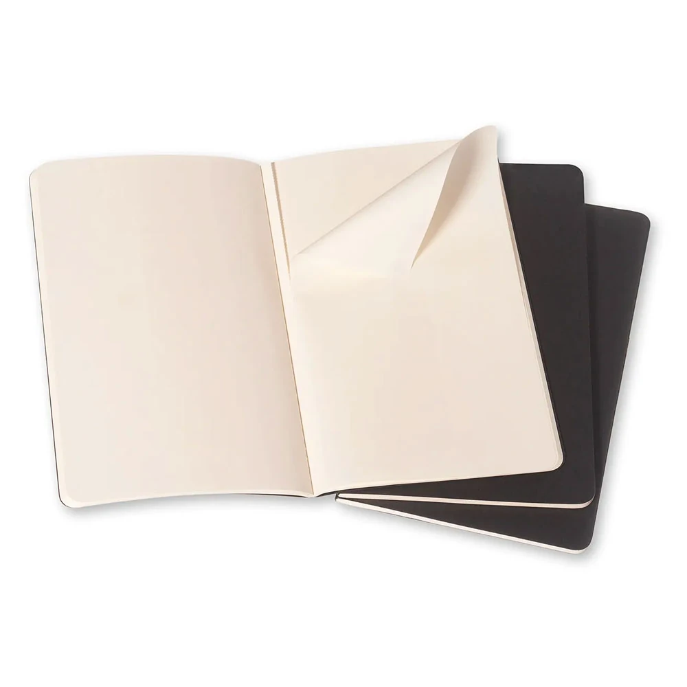Moleskine Cahiers Journals Çizgili Defter 9x14 64 Sayfa Black 3'lü Set