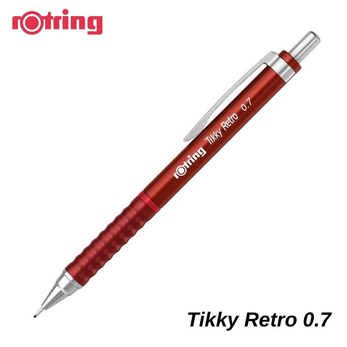 Rotring Tikky Retro Versatil Kalem Metalik Kırmızı 0.7 mm