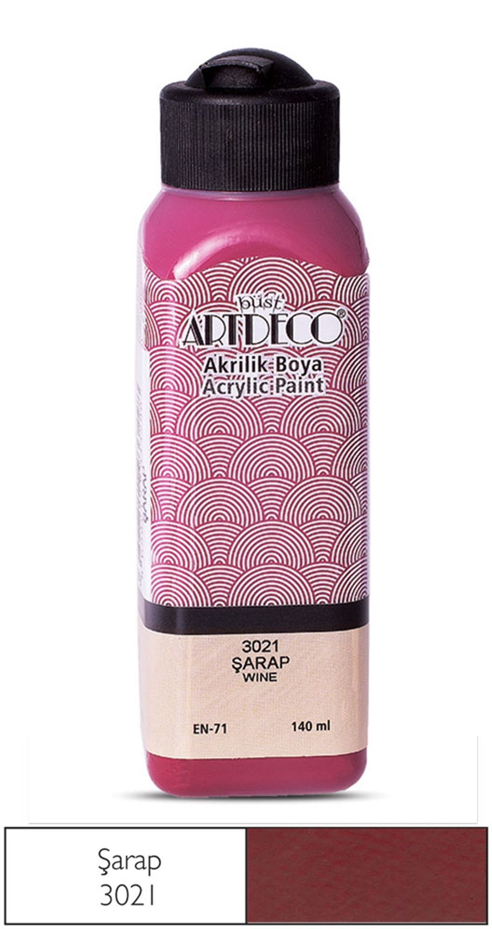 Artdeco Akrilik Boya 140 ml 3021 Şarap
