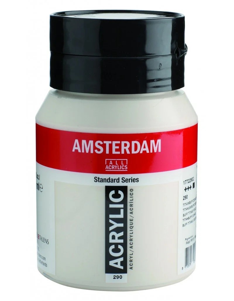 Talens Amsterdam Standard Akrilik Boya 500 ml 290 Titanium Buff Deep