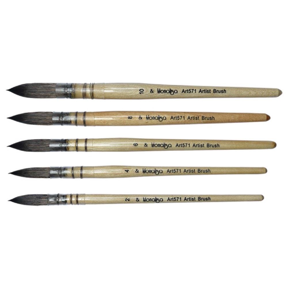 Südor 571 Seri Monalisa Telli Sulu Boya Fırçası No:6