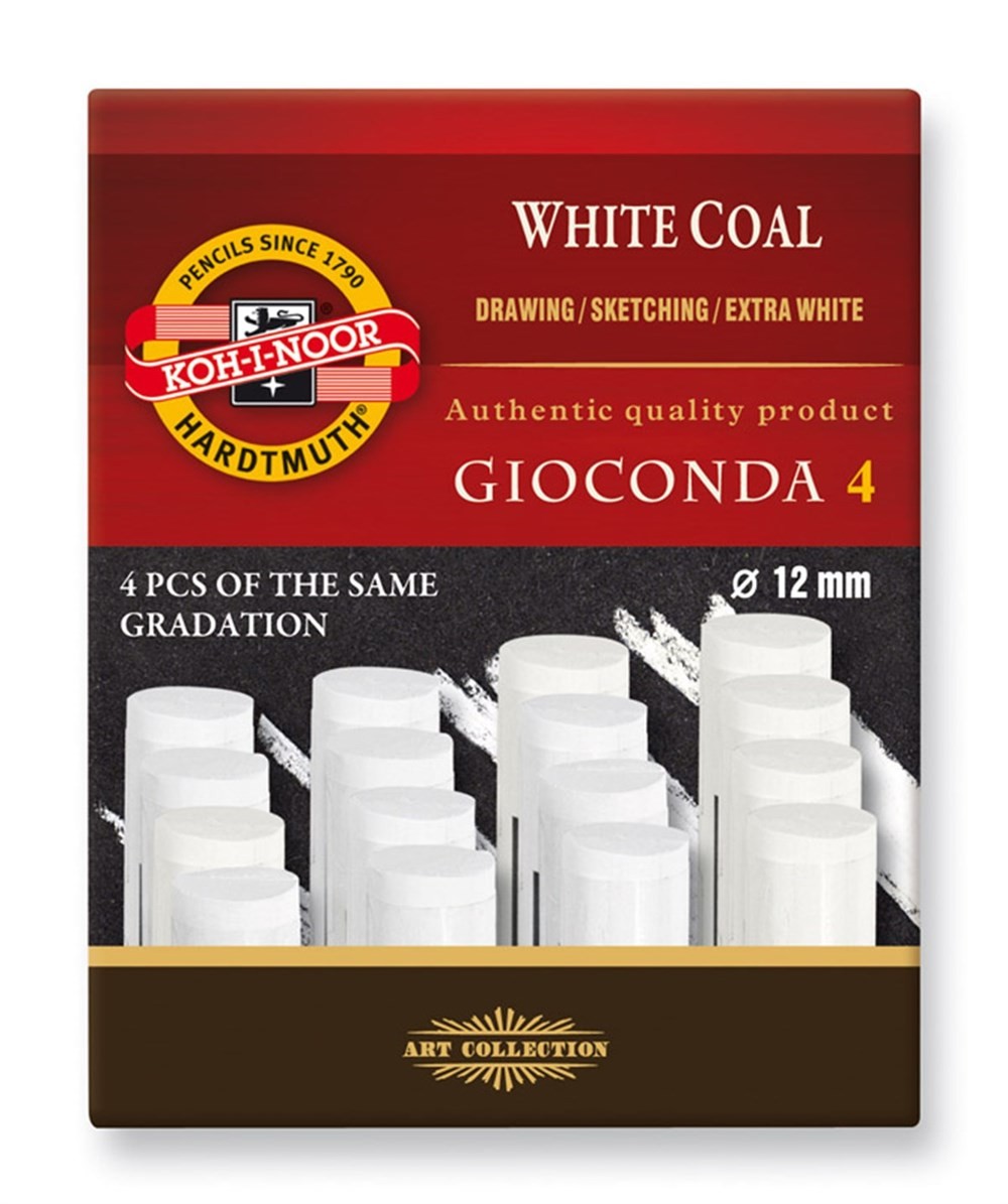 Koh-i Noor Gioconda White Coal Beyaz Kömür Füzen 4lü 8692/4 Hard