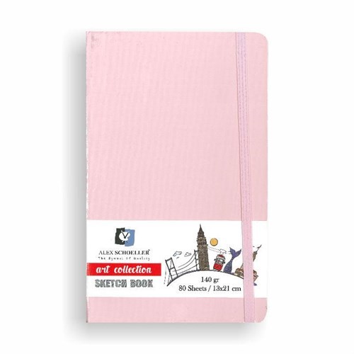 Alex Schoeller Sketch Book Art Collection Pembe 13x21 140 gr 80 Sayfa