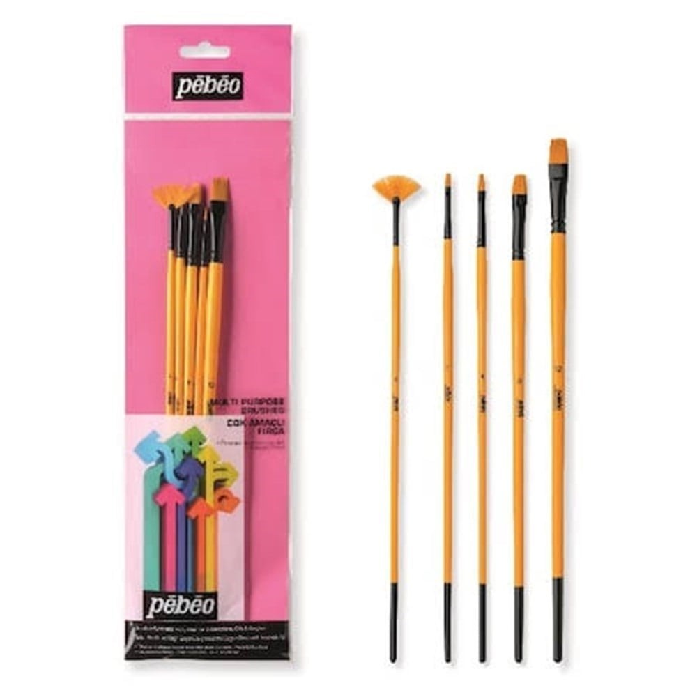 Pebeo Set-13 5'Li Akrilik Boya Fırça Seti