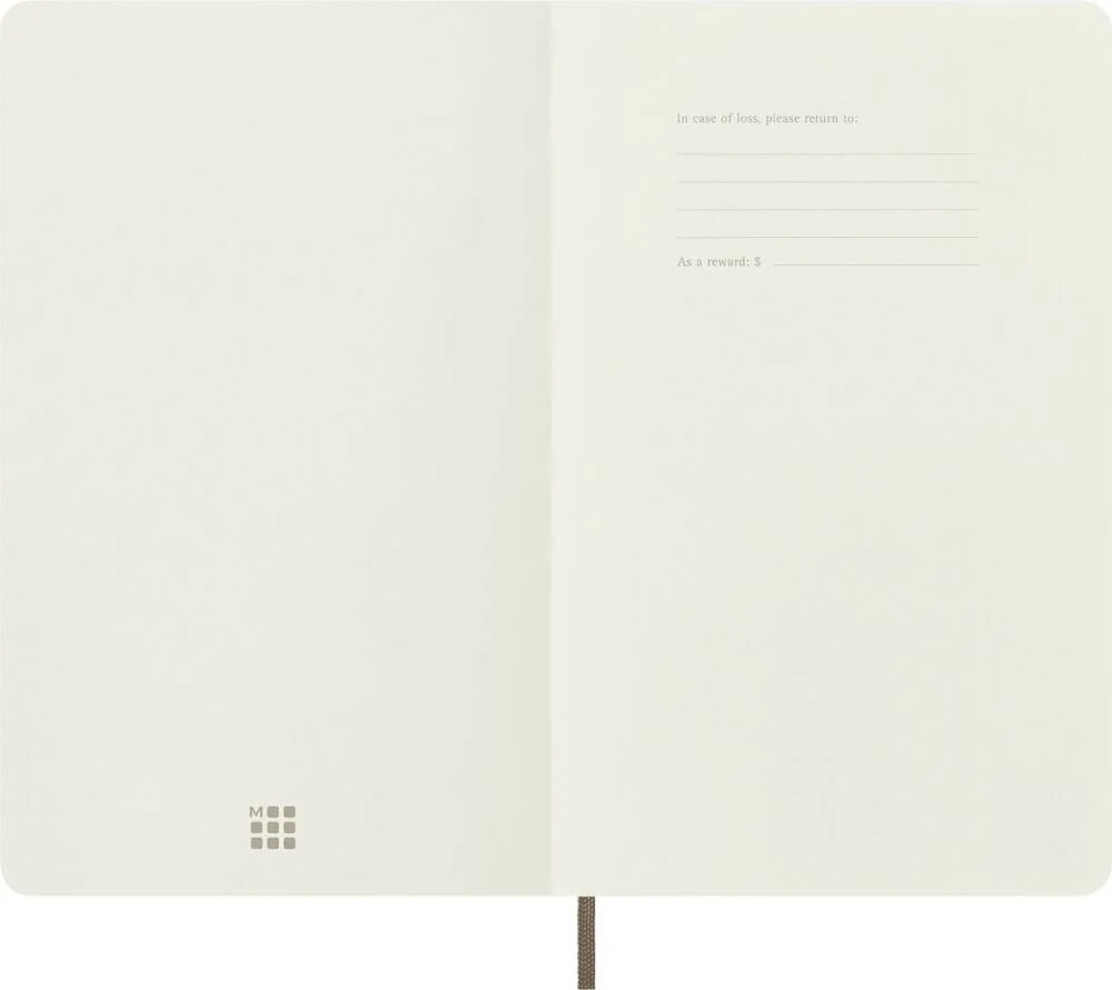 Moleskine Classic Yumuşak Kapak Çizgisiz Defter 13x21 192 Sayfa Toprak Kahve