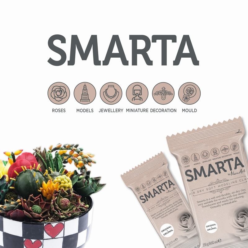 Smarta Havayla Kuruyan Model Hamuru 100gr Mor