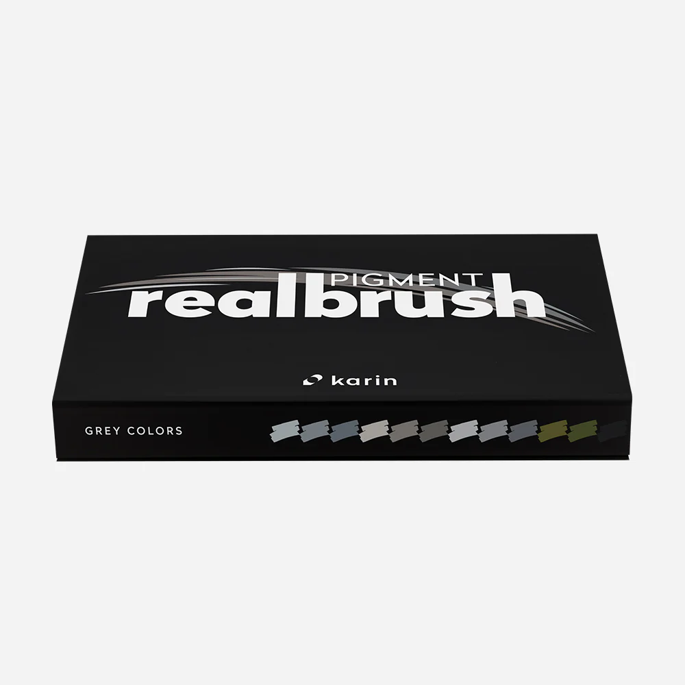 Realbrush Pigment Set 12 Grey Colors