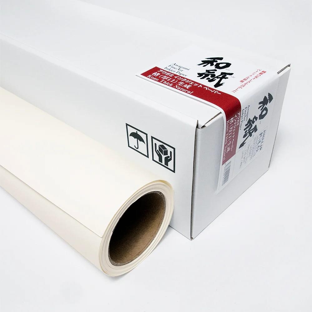 Awagami Japon Kağıdı Kozo Thick Natural Roll 70 Gr/M2 111.8X15 m IJ0345