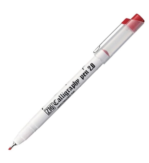Zig Calligraphy Pen Kaligrafi Kalemi 2.0 mm Kırmızı PC-200