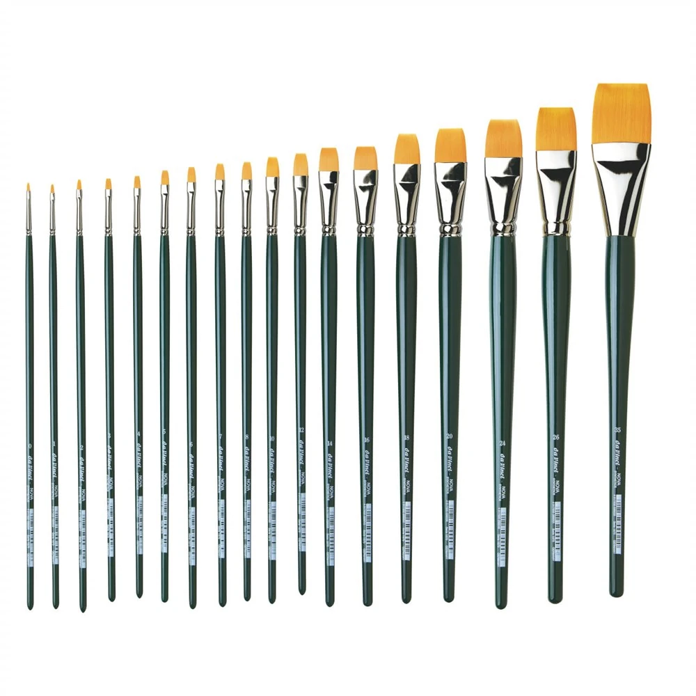 Da Vinci Nova Sentetik Düz Yağlı Boya Ve Akrilik Boya Fırçası Seri 1870 No:24