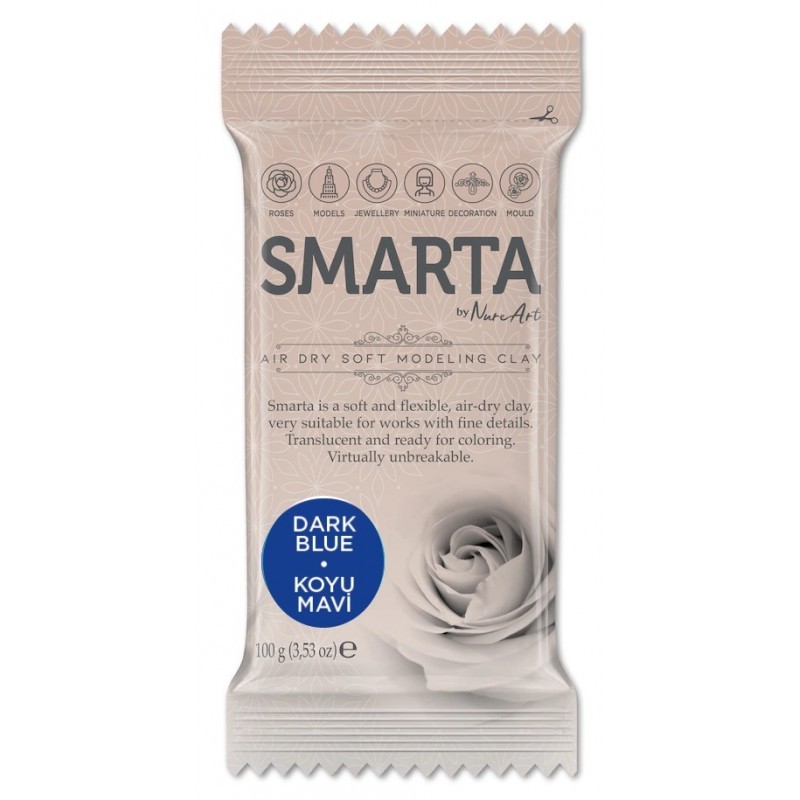 Smarta Havayla Kuruyan Model Hamuru 100gr Koyu Mavi