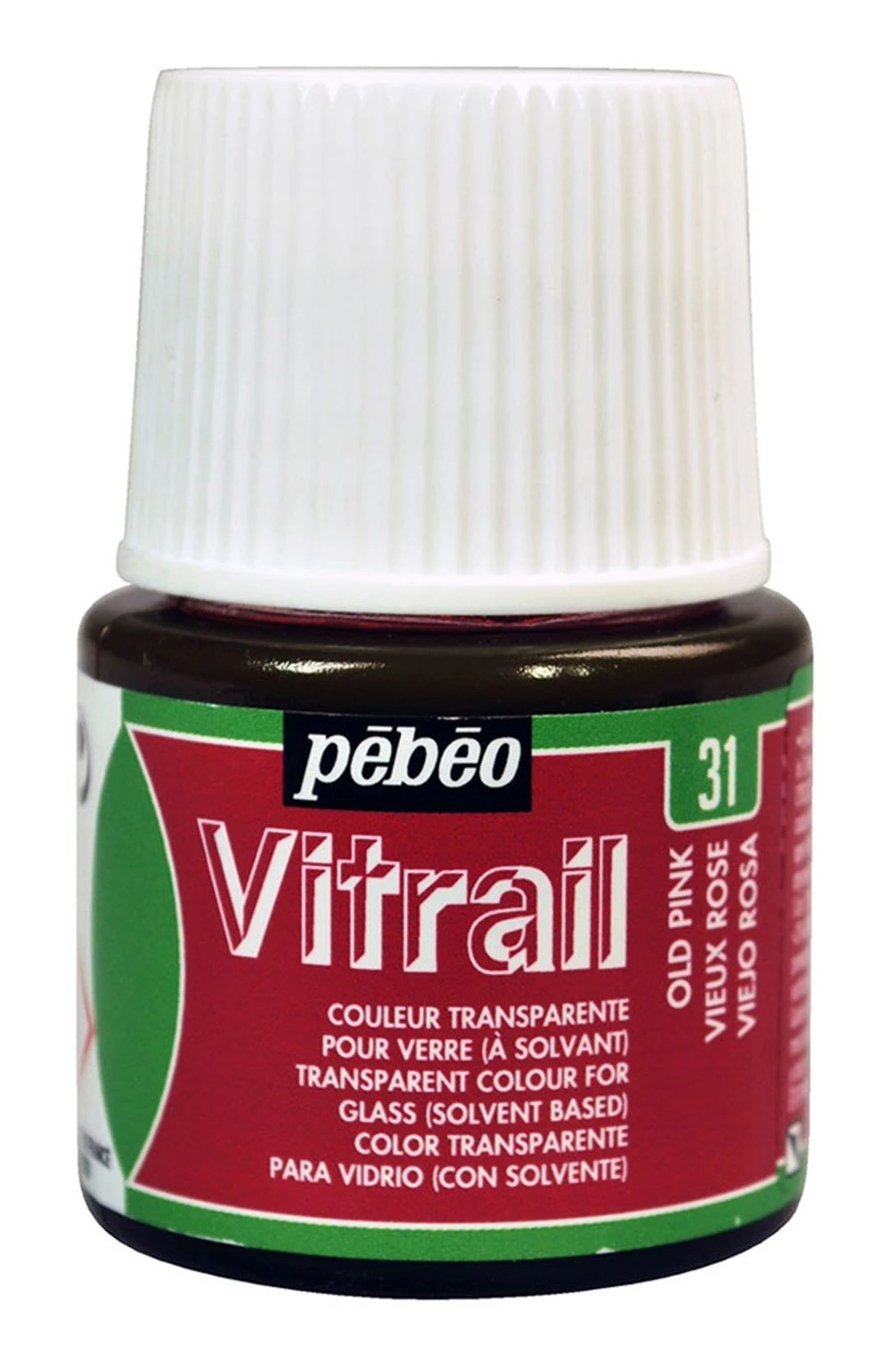 Pebeo Vitrail Cam Boyası 45 ml 31 Old Pink
