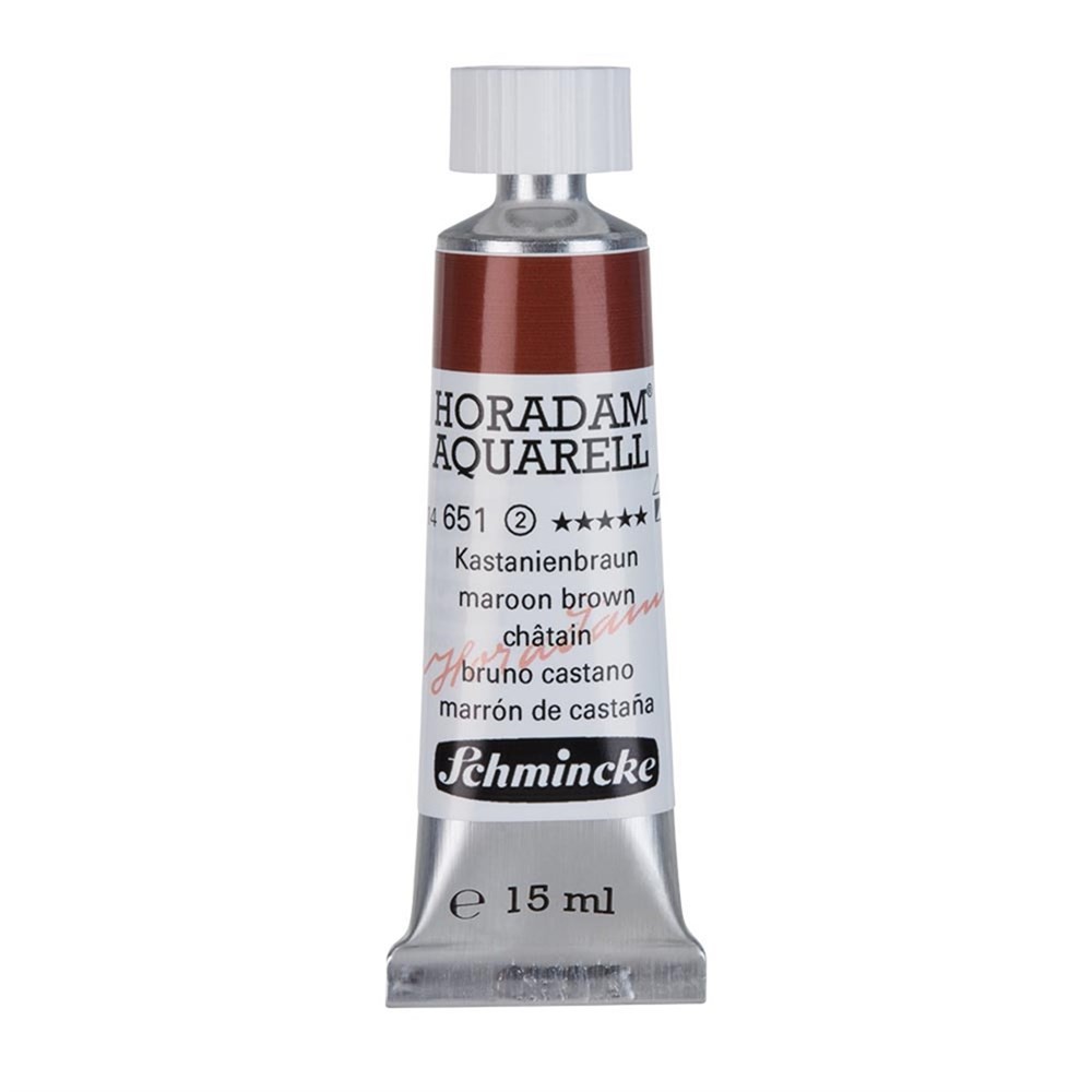 Schmincke Horadam Aquarell Artist Sulu Boya 15 ml Tüp Seri 2 651 Maroon Brown