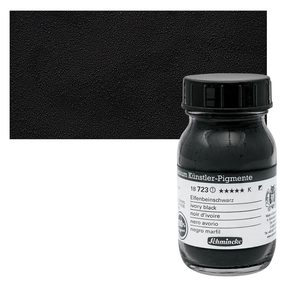 Schmincke Toz Pigment İvory Black 100 ml