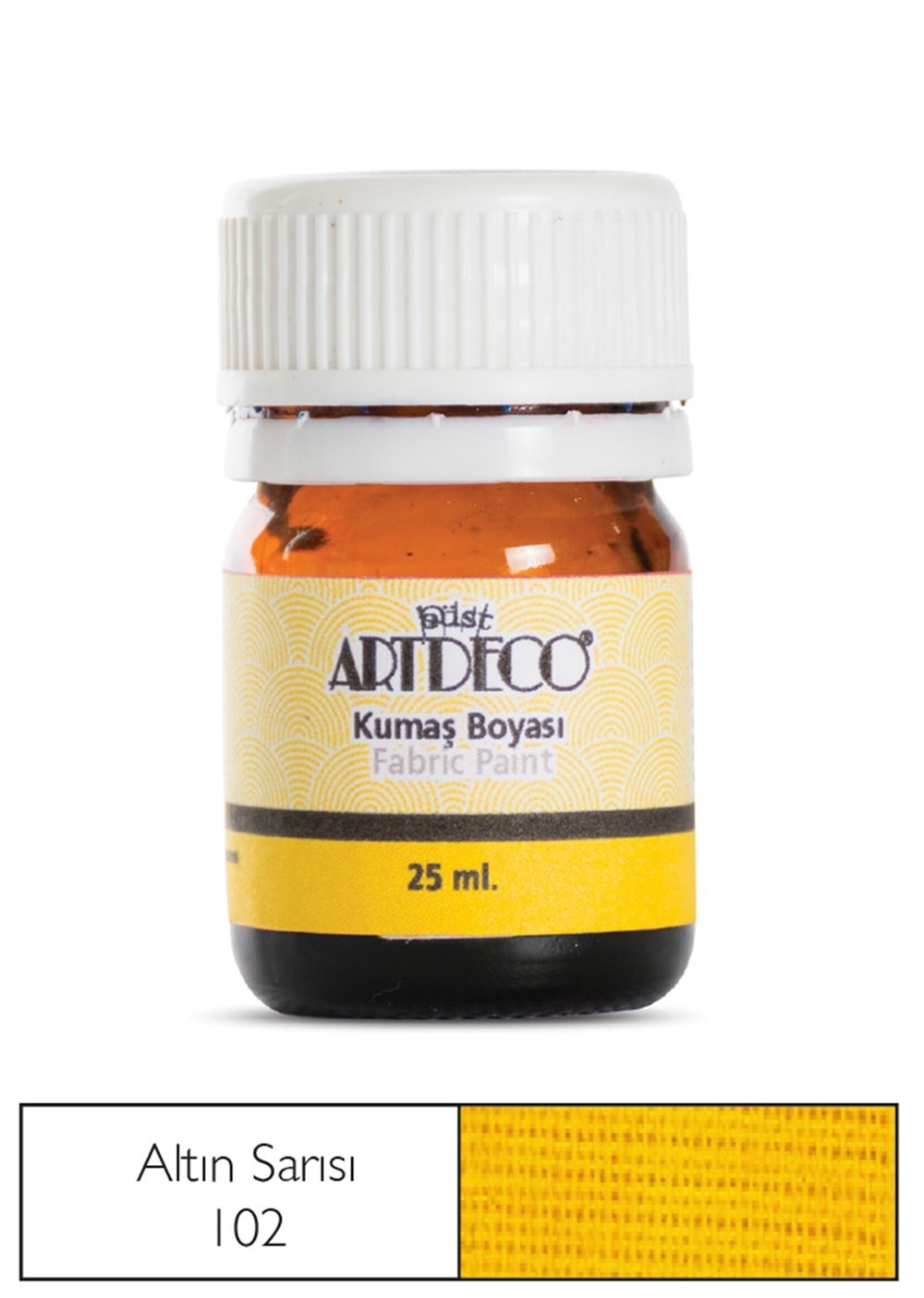 Artdeco Kumaş Boyası 25 ml 102 Gold Yellow / Altın Sarısı