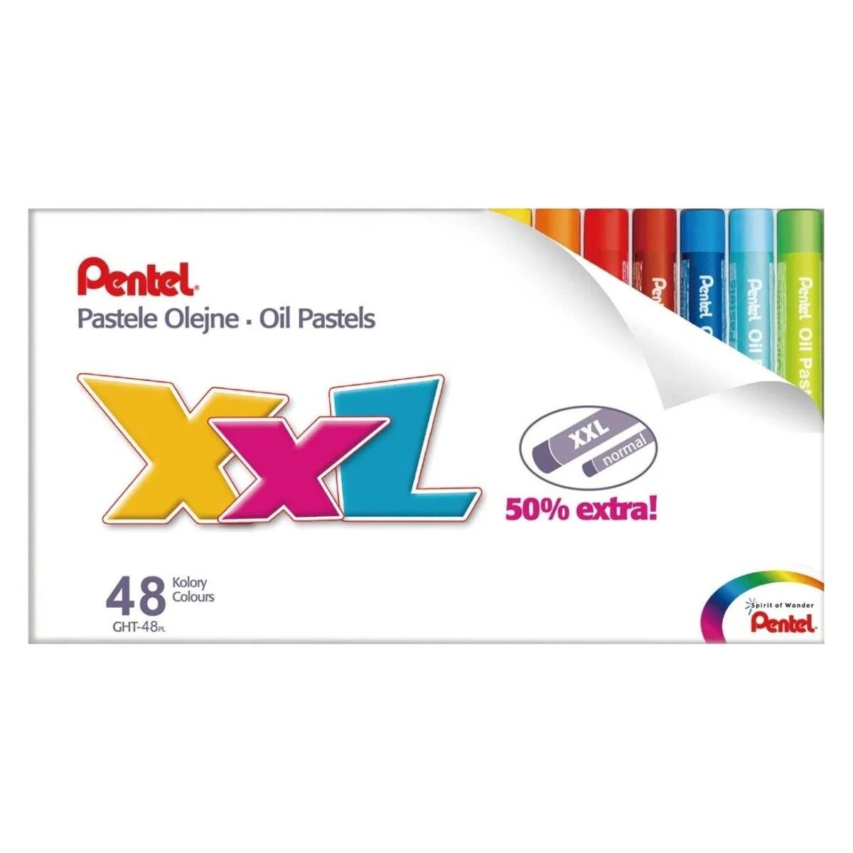 Pentel Yağlı Pastel Boya XXL 48 Renk