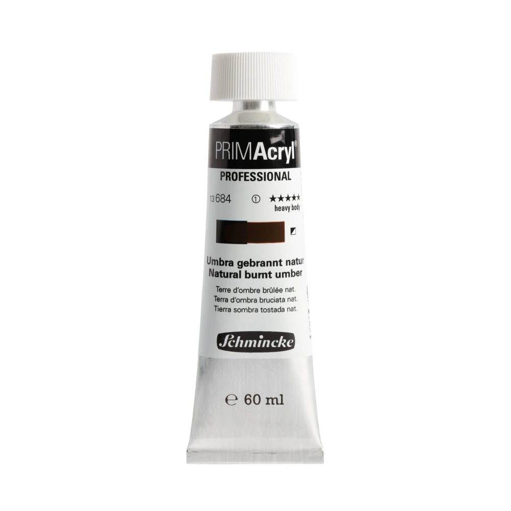 Schmincke Primacryl Artist Akrilik Boya 60 ml 684 Natural Burnt Umber