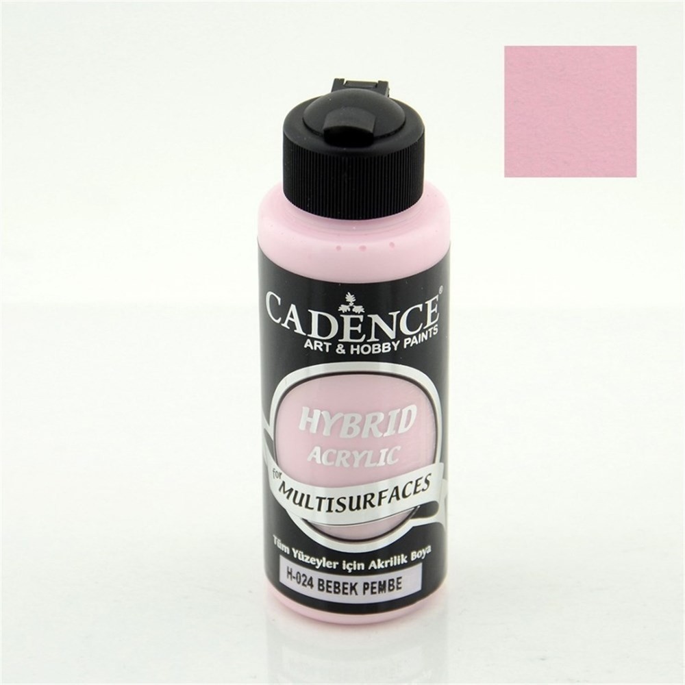 Cadence Hybrid Multisurface Akrilik Boya 120 ml H024 Bebek Pembe