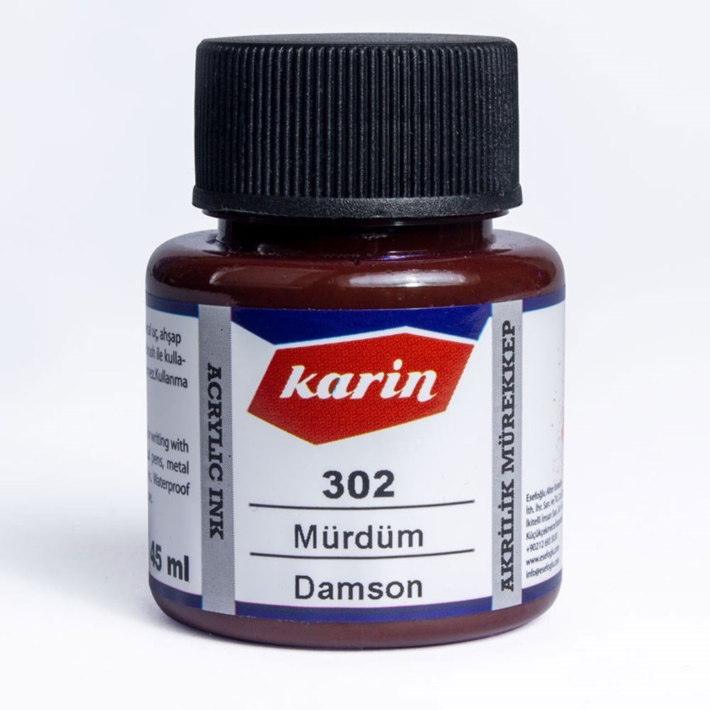 Karin Akrilik Mürekkep Mürdüm 45 ml