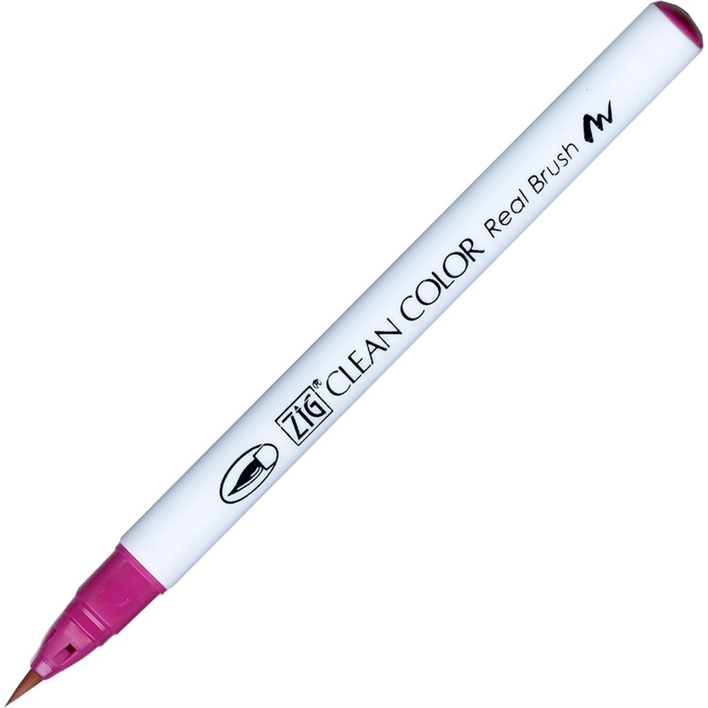 Zig Clean Color Real Brush Fırça Uçlu Marker Kalem 027 Dark Pink