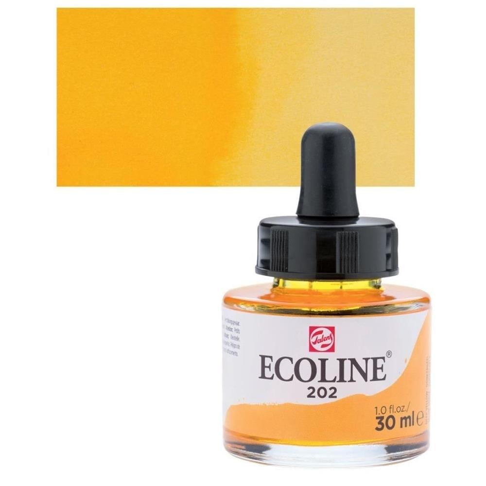 Talens Ecoline Sıvı Sulu Boya 30 ml 202 Deep Yellow