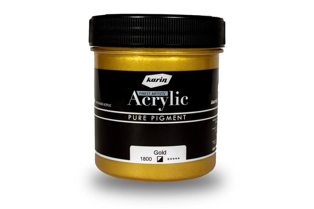Karin Artist Akrilik Boya 400 Ml 1810 Pale Gold