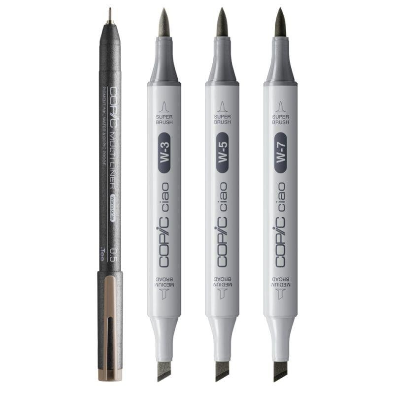 Copic Ciao Shade Set 4'lü Dark Warm Gray