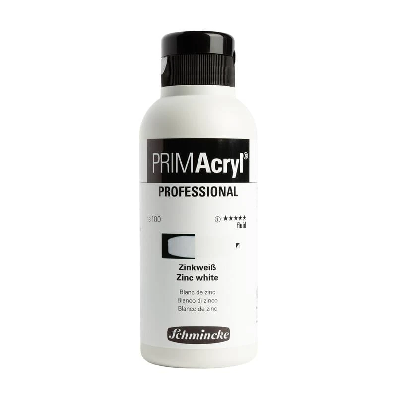 Schmincke Primacryl Artist Akrilik Boya 250 ml Seri 1 100 Zinc White Fluid