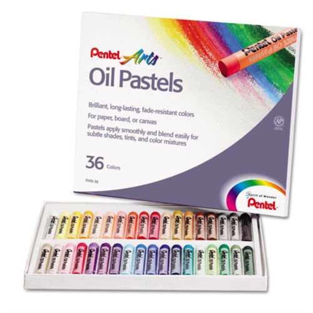 Pentel Yağlı Pastel Boya 36 Renk