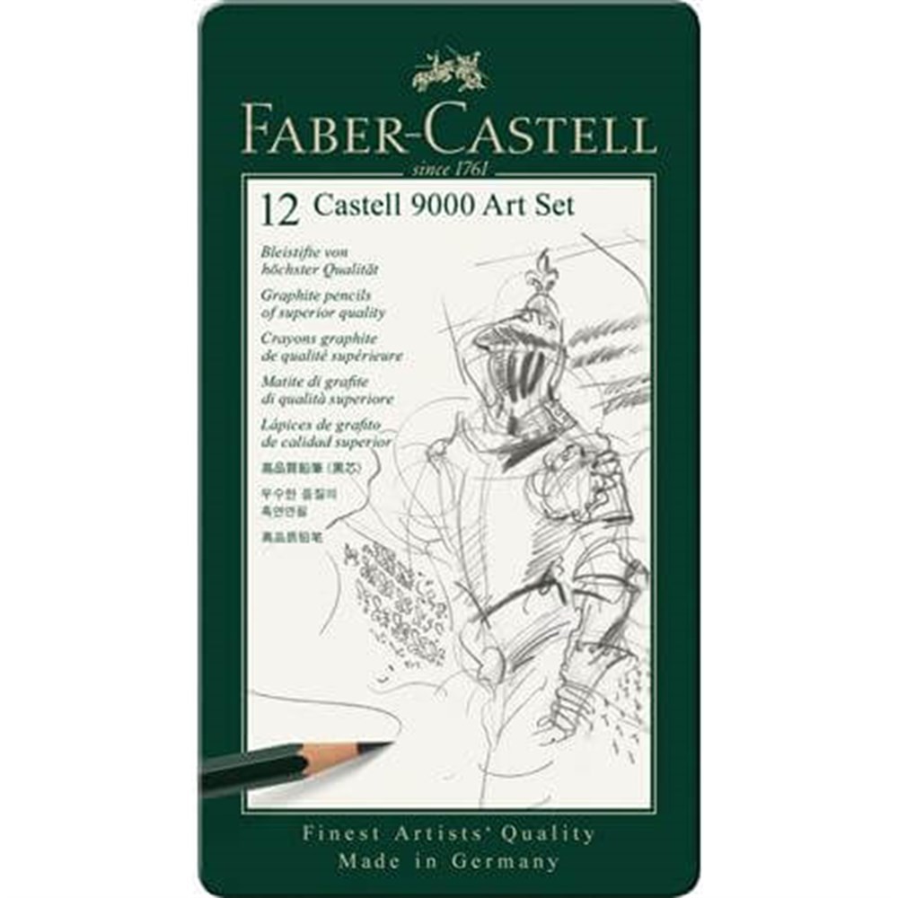 Faber Castell 9000 Dereceli Kalem Seti 12li (8B-2H)