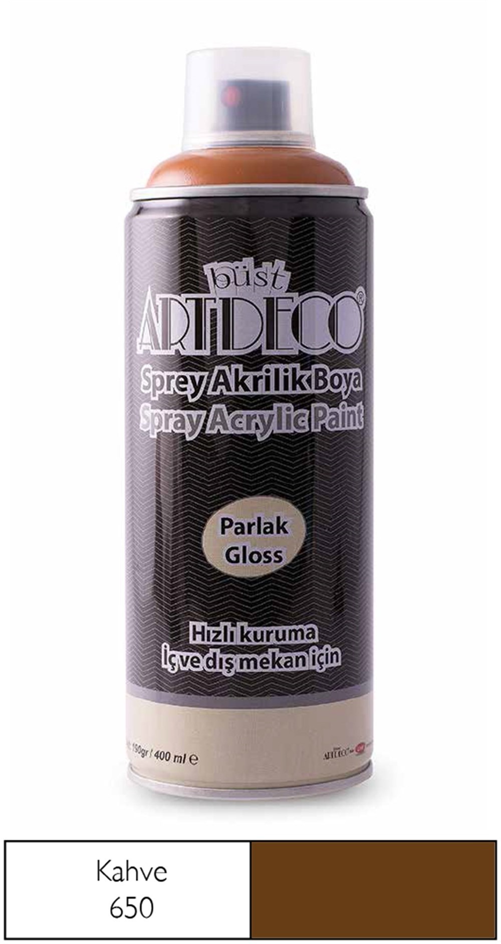 Artdeco Sprey Akrilik Boya 400 ml 650 Kahve