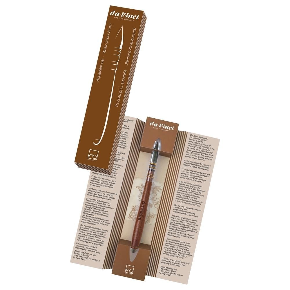 Da Vinci 499 Seri No: 3 Sılver Pen Water Colour Brush Handle From Kebony Wood Sciurus Vul