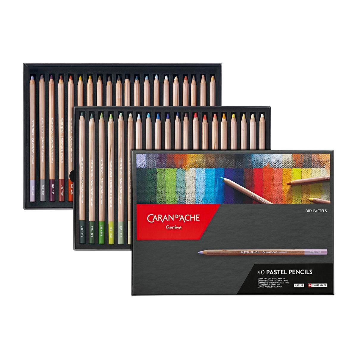 Caran d'Ache Pastel Pencils Set 40 Renk