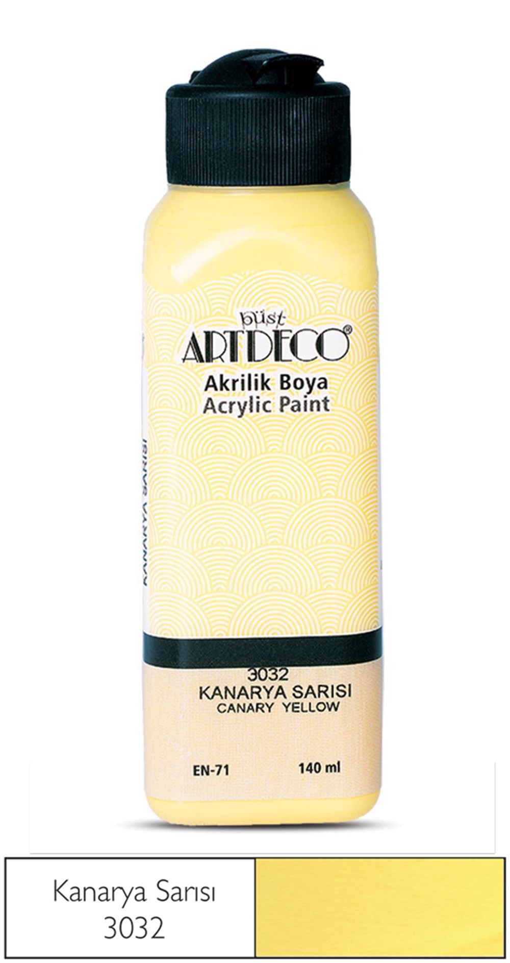 Artdeco Akrilik Boya 140 ml 3032 Kanarya Sarısı