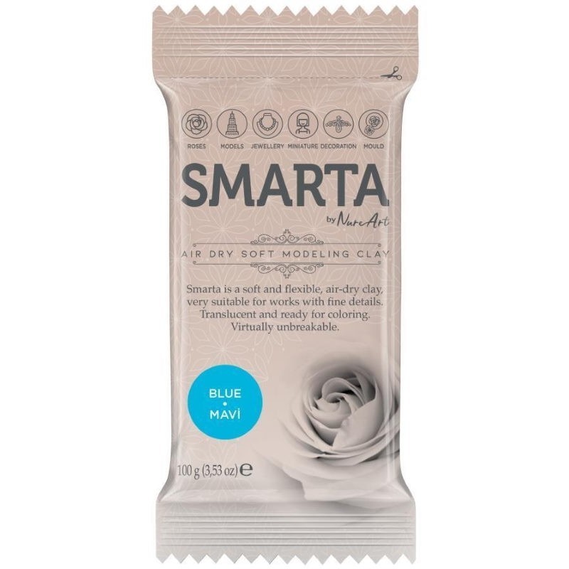 Smarta Havayla Kuruyan Model Hamuru 100gr Mavi