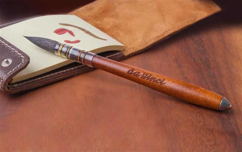 Da Vinci 499 Seri No: 3 Sılver Pen Water Colour Brush Handle From Kebony Wood Sciurus Vul