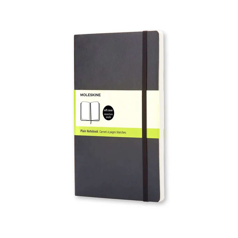 Moleskine Classic Yumuşak Kapak Çizgisiz Defter 13x21 192 Sayfa Black