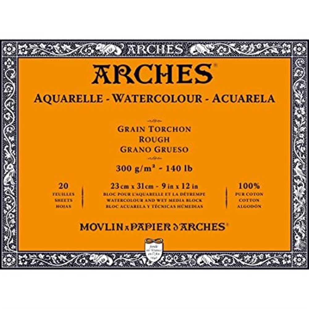 Arches Suluboya Blok 23 x 31 cm 300 gr 20 sf Rough 1795085