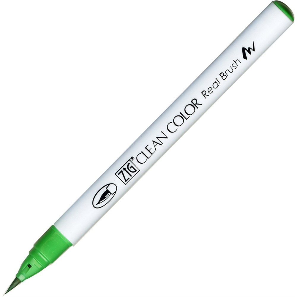 Zig Clean Color Real Brush Fırça Uçlu Marker Kalem 048 Emerald Green
