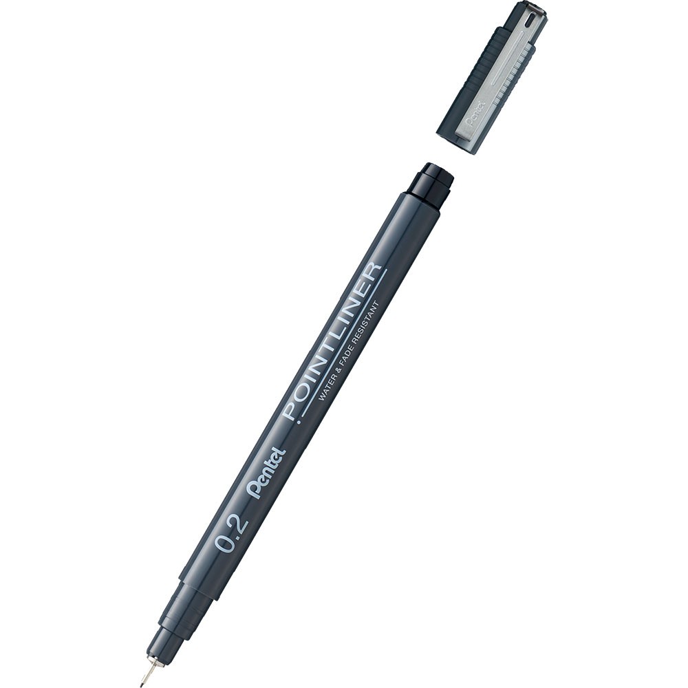 Pentel Pointliner Teknik Çizim Kalemi 0.2 mm S20P-2A