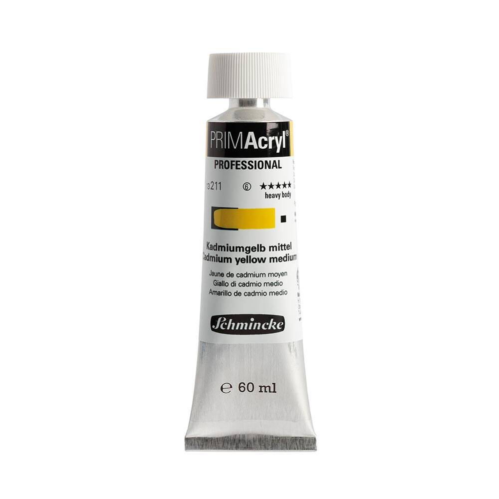 Schmincke Primacryl Artist Akrilik Boya 60 ml 211 Cadmium Yellow Medium