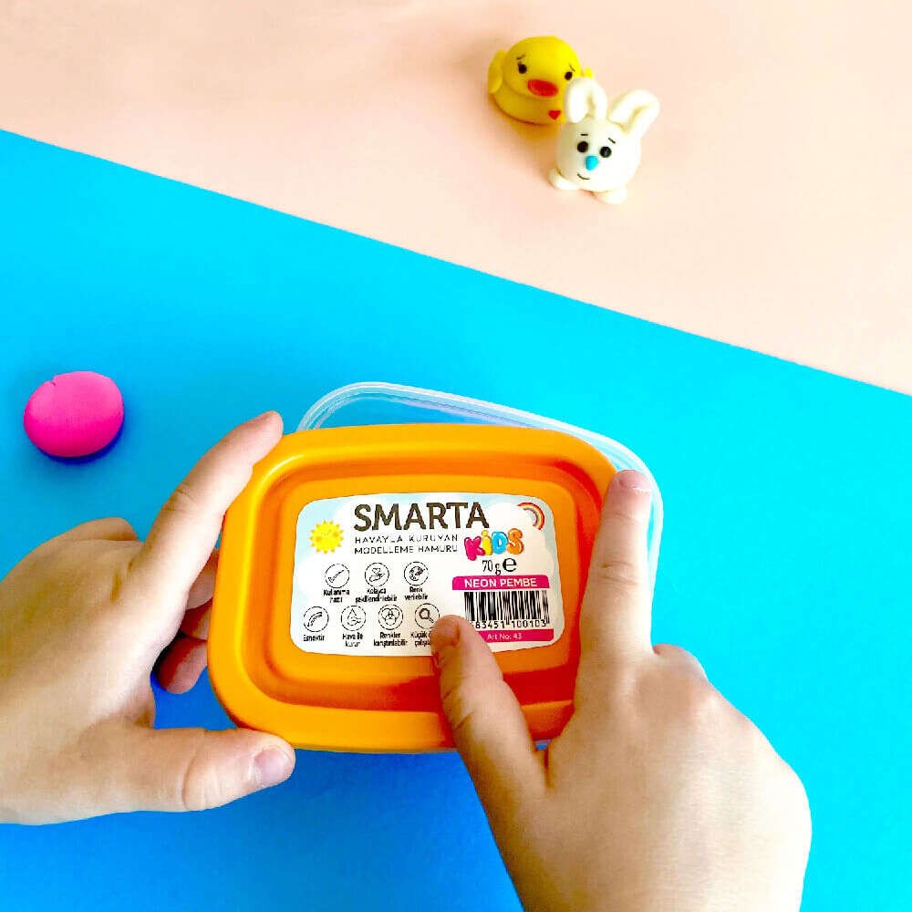 Smarta Kids Havayla Kuruyan Modelleme Hamuru 70gr Ten Rengi (Bej)  41