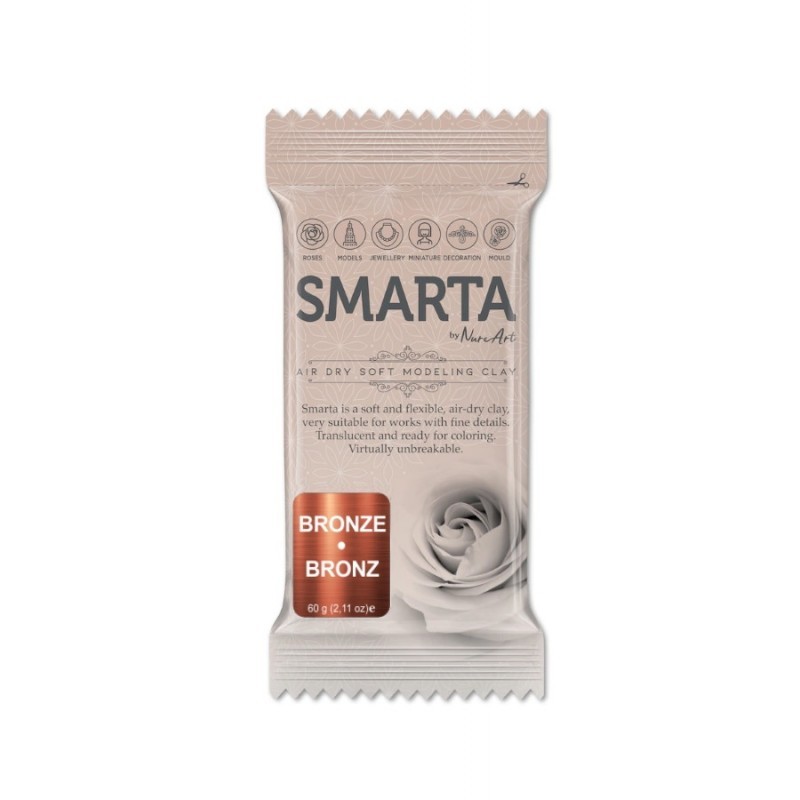 Smarta Havayla Kuruyan Modelleme Hamuru 60gr Metalik Bronz