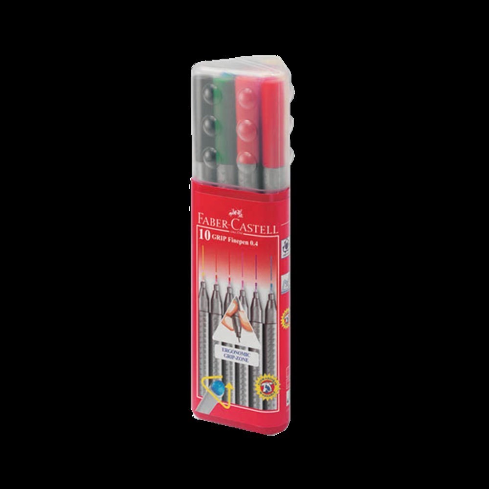 Faber Castell Grip Finepen 0.4mm 10lu Set