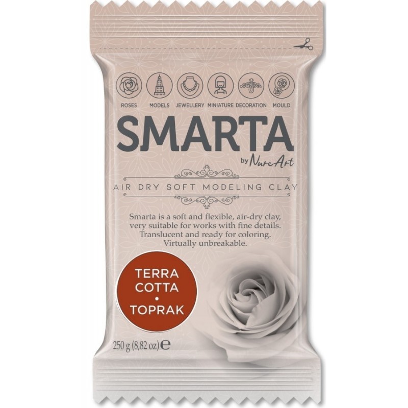 Smarta Havayla Kuruyan Modelleme Hamuru 250gr Toprak