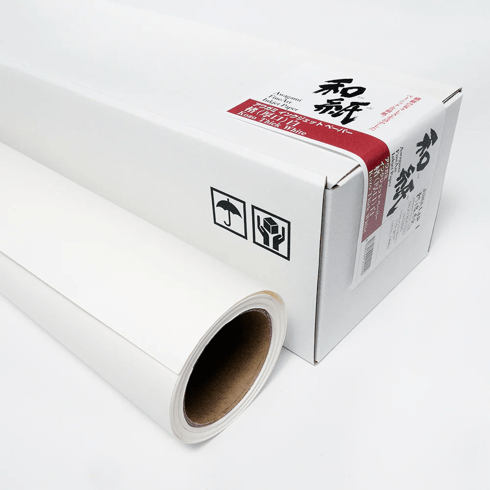 Awagami Japon Kağıdı Kozo Thick White Roll 70 Gr/M2 111.8X15 m IJ0335