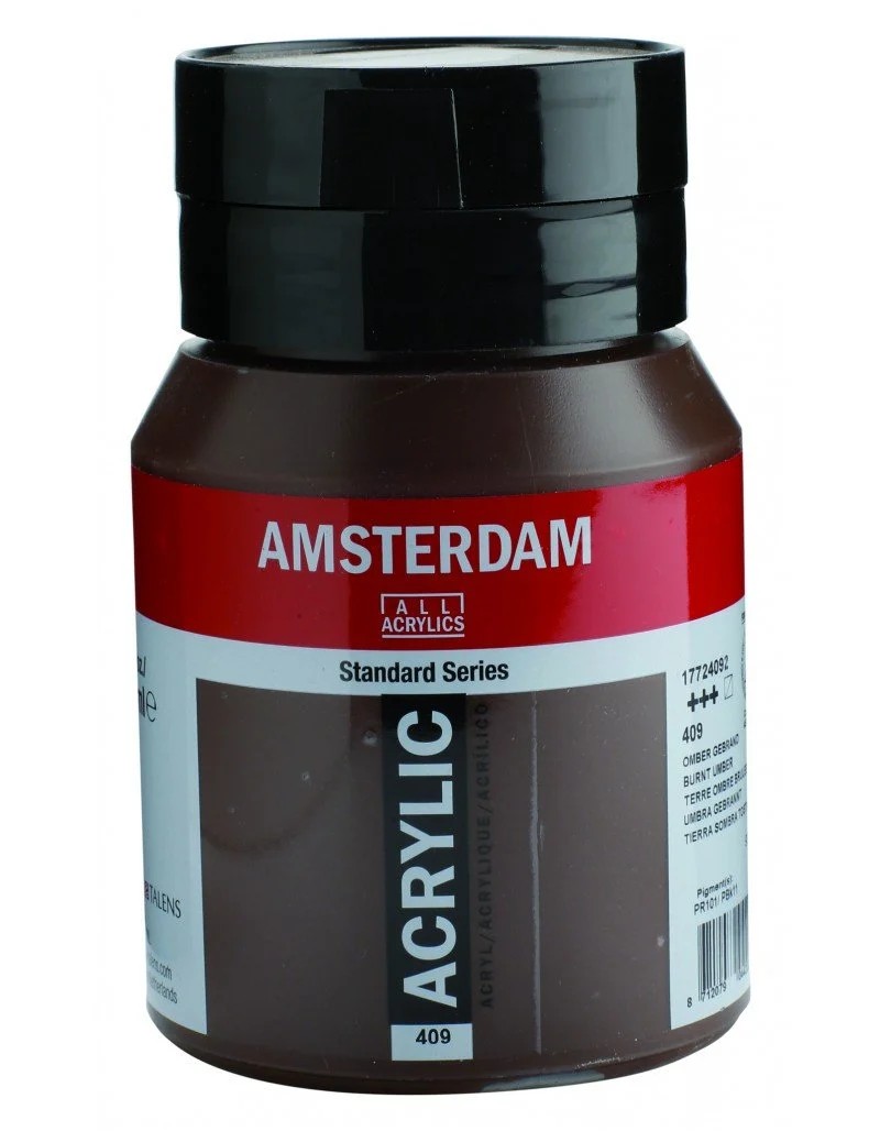 Talens Amsterdam Standard Akrilik Boya 500 ml 409 Burnt Umber