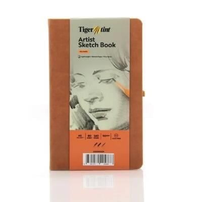 Tigertint Sketchbook Sert Kapaklı Eskiz Defteri 90 gr A5 80 Yaprak Taba