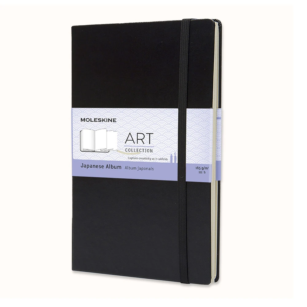 Moleskine Art Collection Japon Katlanır Albüm 13x21 48 Sayfa 165 gr Black
